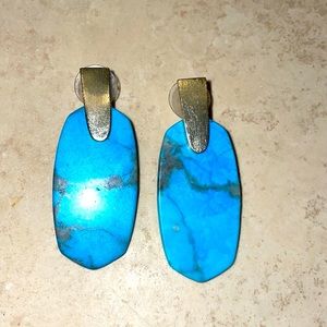 Kendra Scott Turquoise Statement Earrings